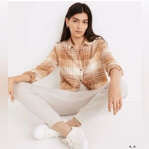 MADEWELL Flannel Sunday Shirt in Redell Plaid
SIZE S